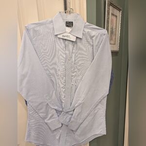 Blue And White Checkered Dress Shirt